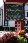 Sign for historic Dobbin House Restaurant.
