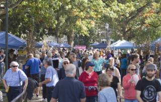 Crowds at Autumn Day