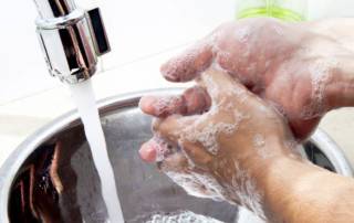 Washing hands during flu season