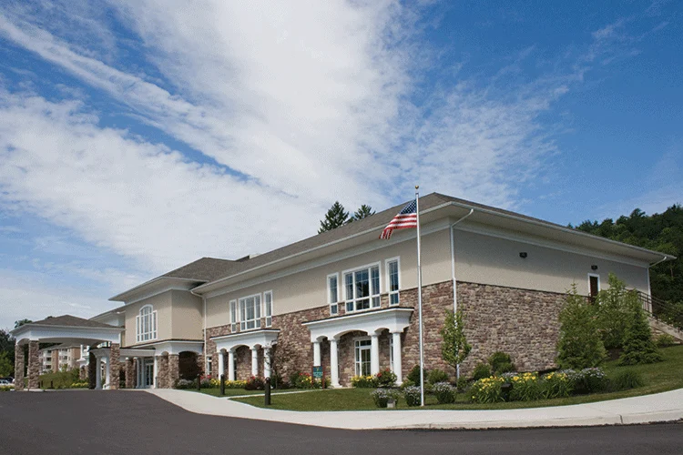 Exterior of Irem Clubhouse building.
