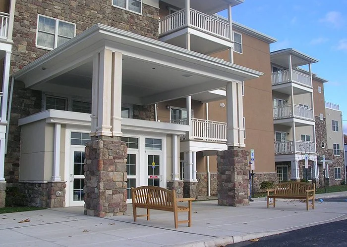 Apartment building in Masonic Village at Dallas.