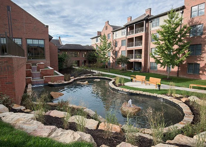 Pond at Masonic Village at Sewickley.