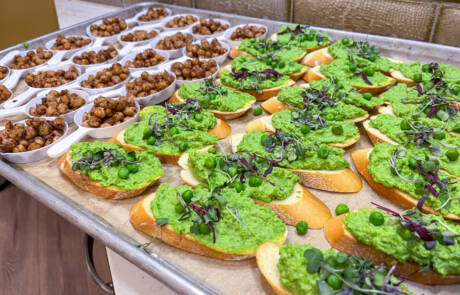 closeup of healthy snacks
