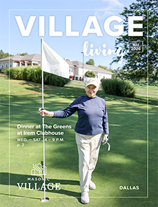 Village Voice magazine featuring a woman standing in a golf course holding a flag.